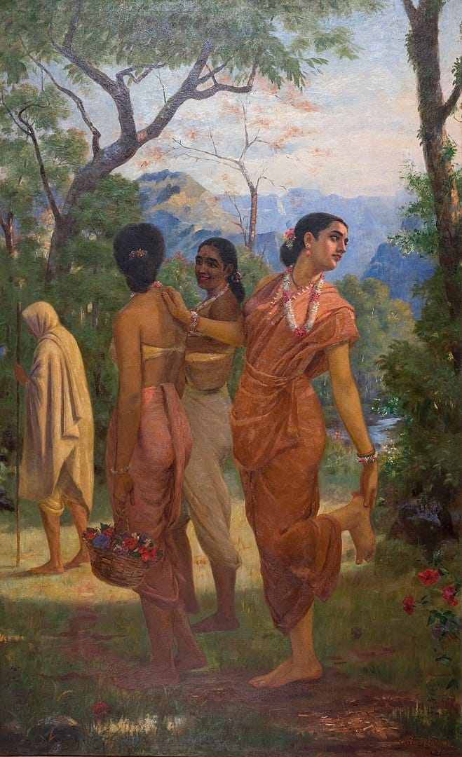 Painting - Shakuntala by Raja Ravi Verma