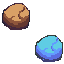 Two stones - pixel art
